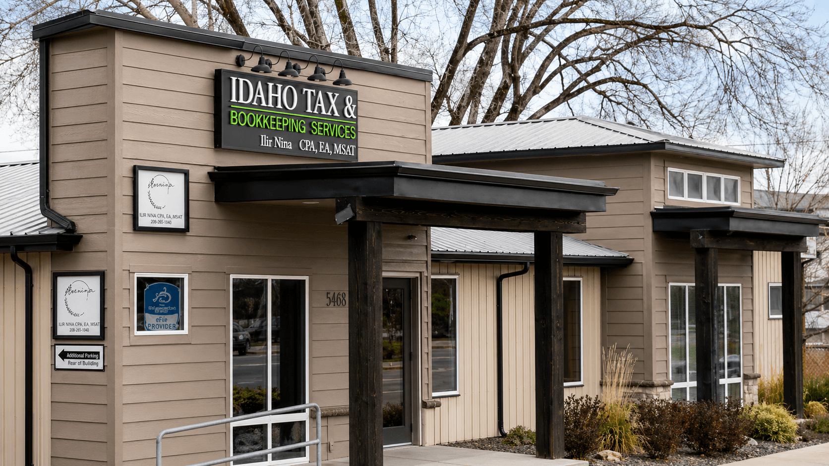 The Idaho Tax & Bookkeeping Services front office in north Boise